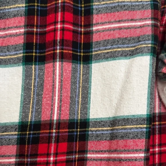 Old Navy Red and White Plaid Button-Down Shirt - Picture 4 of 4